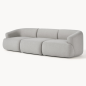 canapé modulable 3 places VERONA gris