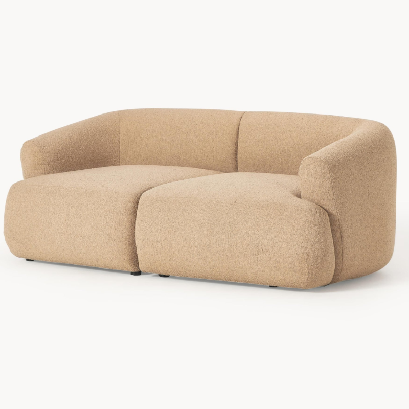 canapé modulable 2 places VELLORA beige