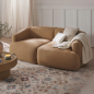 canapé modulable 2 places VELLORA beige