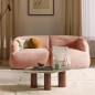 canapé modulable 2 places VELLORA rose