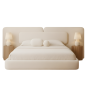 LIT CAPITONNÉ POUR ADULTE LISBONNE - BEIGE