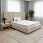 LIT CAPITONNÉ POUR ADULTE VALENCIA - BEIGE
