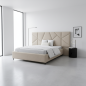 LIT CAPITONNÉ POUR ADULTE VALENCIA - BEIGE