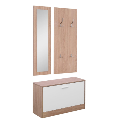 MEUBLE CHAUSSURES 2 EN 1 STELLA CHENE