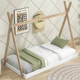 Lit cabane TIPI - BLANC _90 * 190 cm blanc