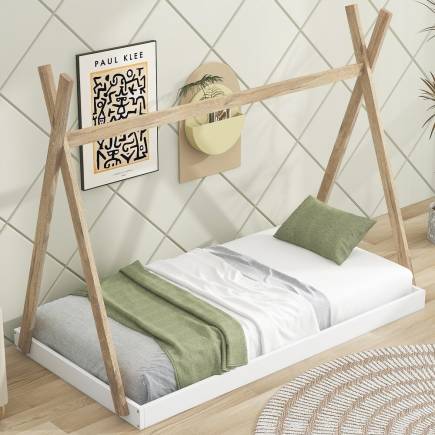 Lit cabane TIPI - BLANC _90 * 190 cm blanc