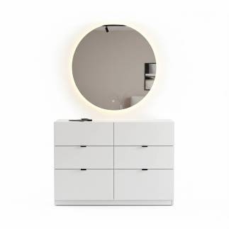 Coiffeuse California avec pouf