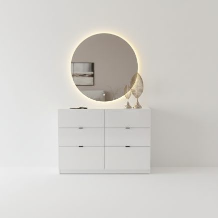 Coiffeuse California avec pouf