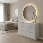 Coiffeuse California avec pouf