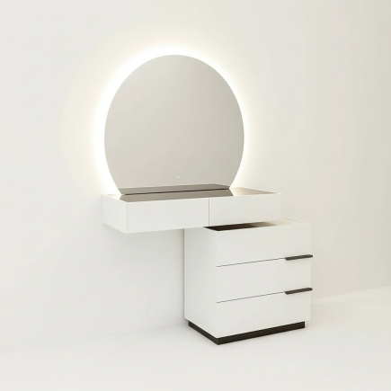 coiffeuse moderne Majesté blanc