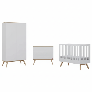 Chambre bébé svizzera-Lit-Commode-Armoire