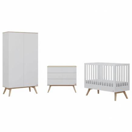 Chambre bébé svizzera-Lit-Commode-Armoire