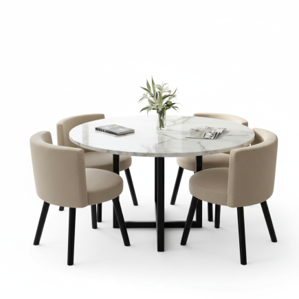 table a manger avec 4 chaise PERLA