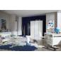 Chambre à Coucher line pour enfant  - Bois MDF stratifié -  Blanc, bleu