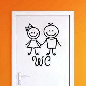 Sticker WC Boy And Girl -sticker075 - 44*55 cm