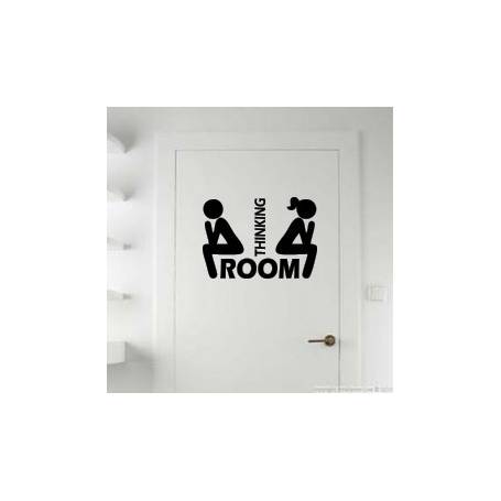Sticker de toilette thinking Room  -sticker292 - 30*40 cm