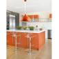 Suspension cuisine - Aluminium - E27 - Orange