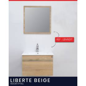 Liberte Beige- Bois MDF - 60 cm 1T +All
